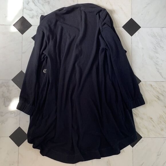 Michael Stars Long Sleeve Black Wrap Cardigan - Picture 6 of 6